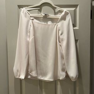 J. Crew cream crepe top, size 14